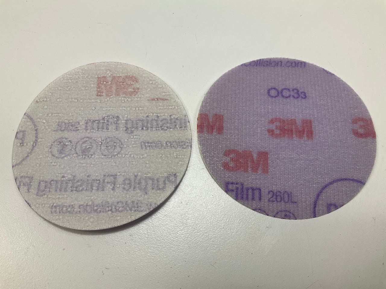 3M 30370 Hookit 3 In. 800 Grit Purple Finishing Film Sanding Disc (50/Box)