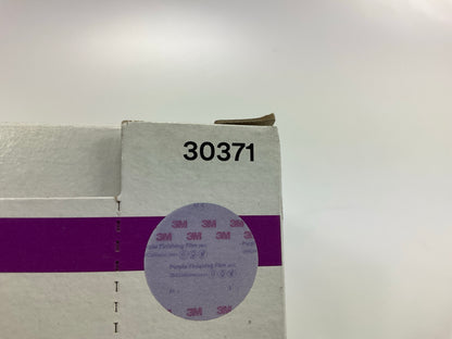 3M 30371 Hookit 3'', 600 Grit Purple Finishing Film Sanding Disc (50/Box)