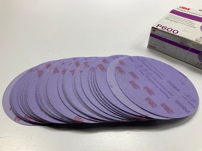 3M 30671 Purple Finishing Film Hookit Sanding Disc (600 Grit, 6 Inch, 50 Pcs)