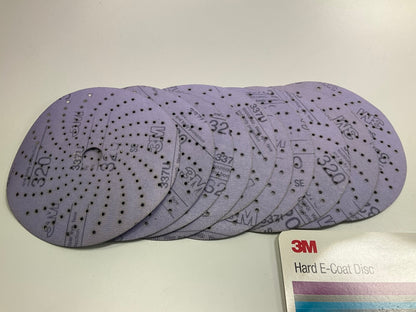 3M 30695 Hookit Hard E-Coat Sanding Disc, 6 In, P320.  Pack Of ( 10 Discs)