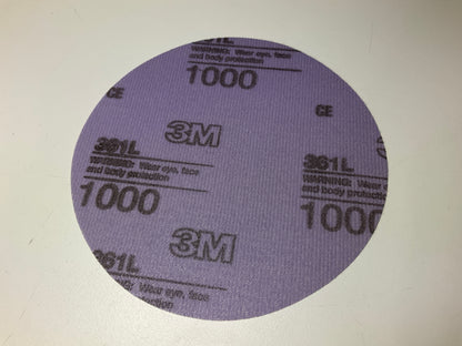 3M 30698 Hookit 6'' P1000 1000 GRIT Ceramic Clear Coat Sanding Disc (10/BOX)