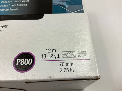 3M 30700 Cubitron II Hookit Purple Clean Sanding Sheet Roll P800 Grit 70mm X 12m