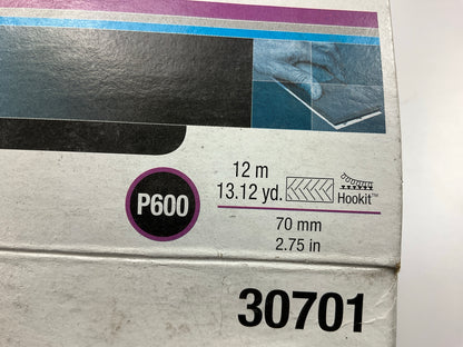 3M 30701 Hookit Purple Clean Sanding Sheet Roll, 600 Grade, 70mm X 12m 600 Grit