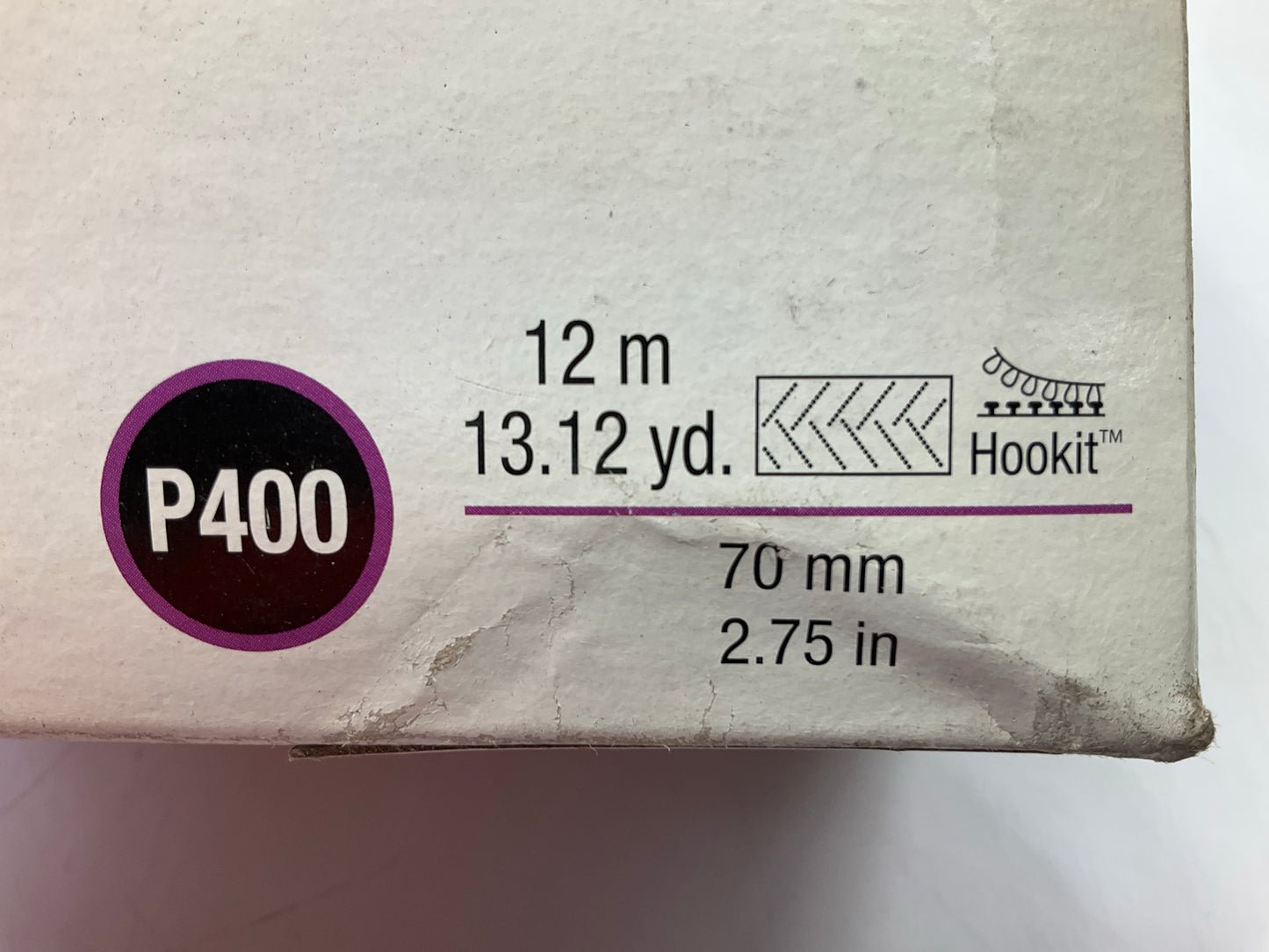3M 30703 Hookit Purple Clean Sanding Sheet Roll, 400 Grade, 70mm X 12m