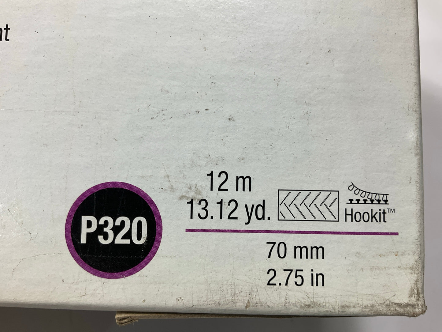 3M 30705 Hookit Purple Clean Sanding Sheet Roll, 320 Grade, 70mm X 12m