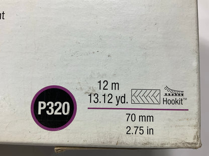 3M 30705 Hookit Purple Clean Sanding Sheet Roll, 320 Grade, 70mm X 12m