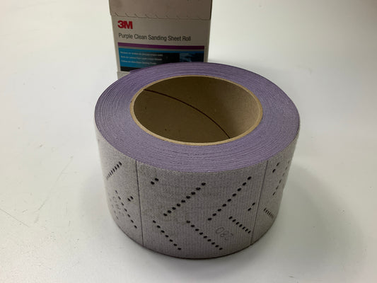 3M 30706 Hookit Purple Clean Sanding Sheet Roll 2.75'' Wide X 39' Long P280 Grit