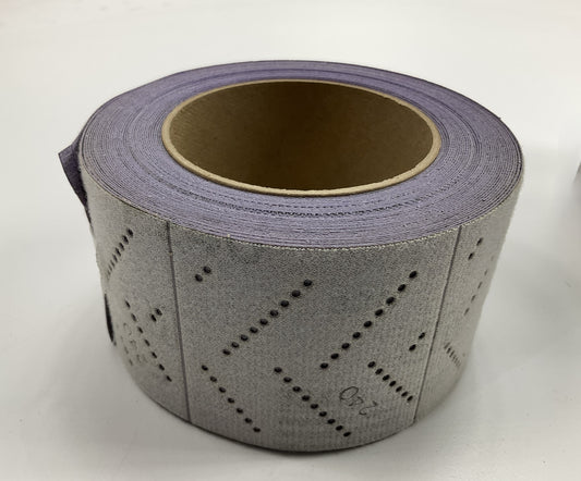 3M 30707 Hookit Purple Clean Sanding Sheet Roll P240, 70mm X 12m