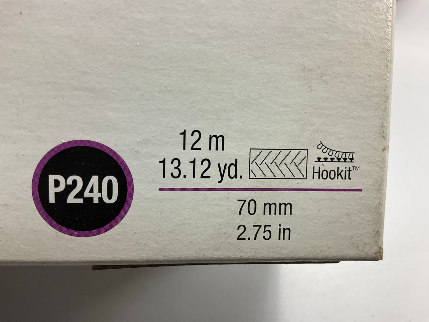 3M 30707 Hookit Purple Clean Sanding Sheet Roll P240, 70mm X 12m