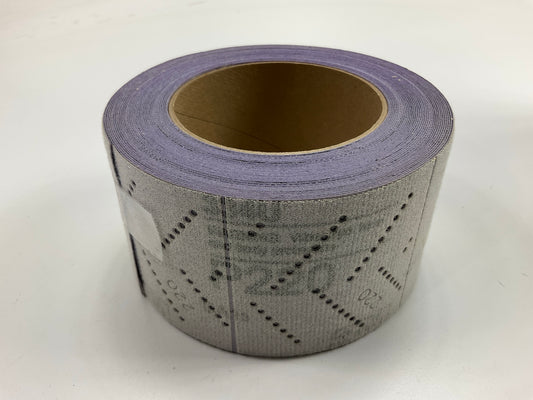 3M 30708 Hookit Purple Clean Sanding Sheet Roll, 220 Grade, 70mm X 12m