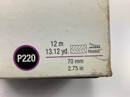 3M 30708 Hookit Purple Clean Sanding Sheet Roll, 220 Grade, 70mm X 12m