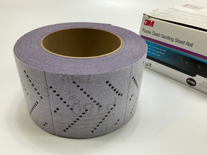 3M 30709 Hookit Purple Clean Sanding Sheet Roll, 180 Grade 70mm X 12 M