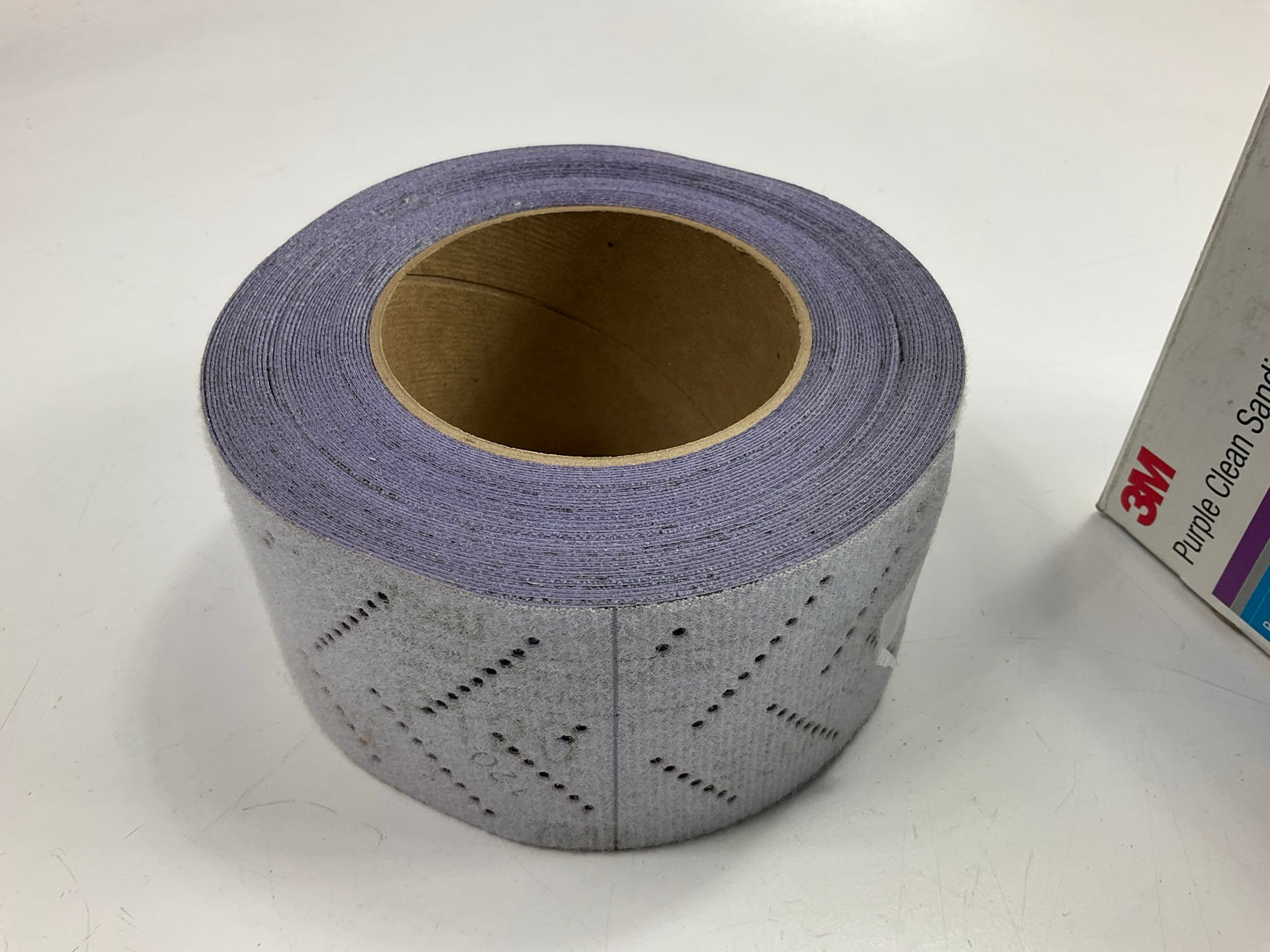 3M 30711 Hookit Purple Clean Sanding Sheet Roll, 120 Grade, 70mm X 12m