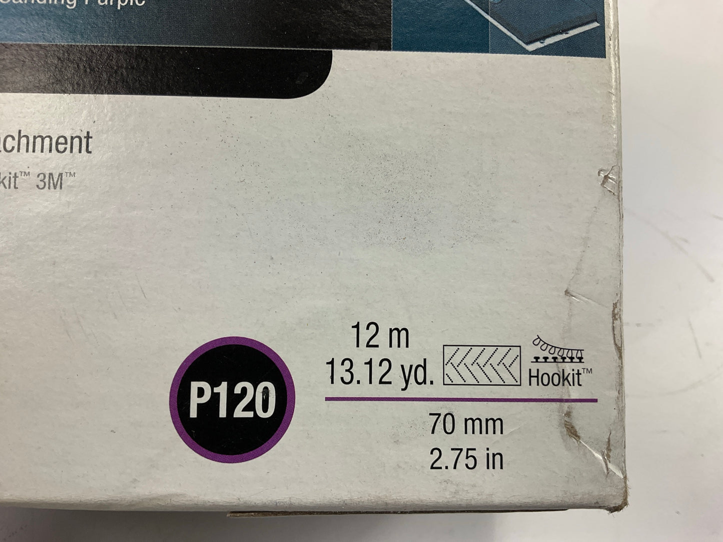 3M 30711 Hookit Purple Clean Sanding Sheet Roll, 120 Grade, 70mm X 12m