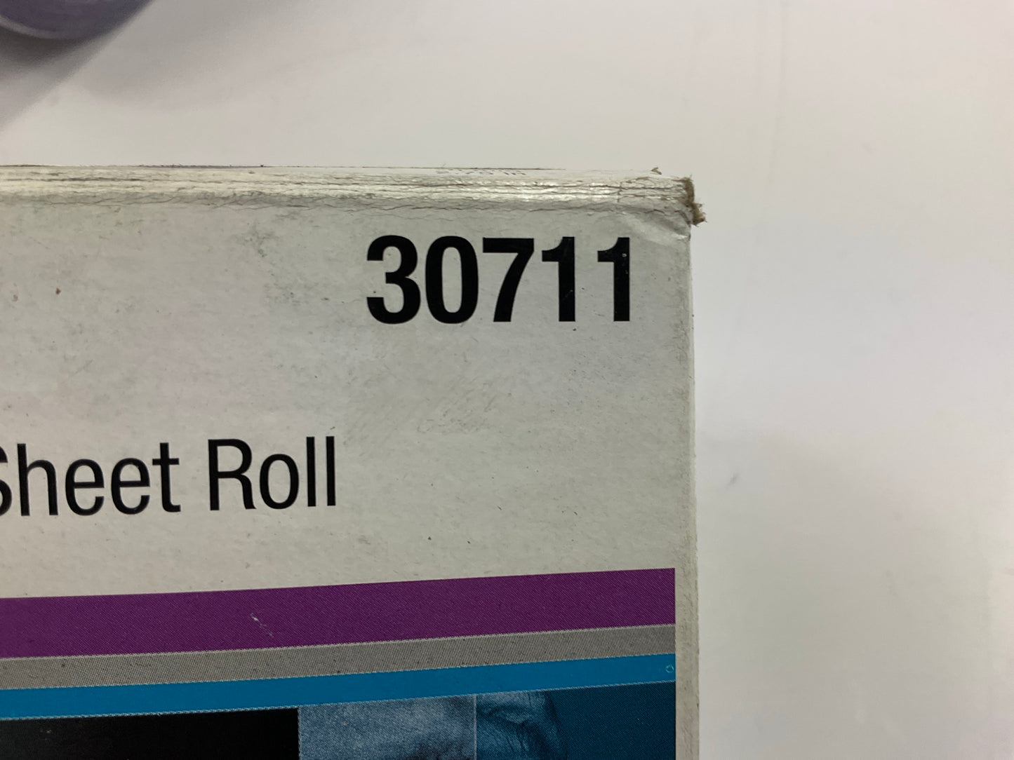 3M 30711 Hookit Purple Clean Sanding Sheet Roll, 120 Grade, 70mm X 12m