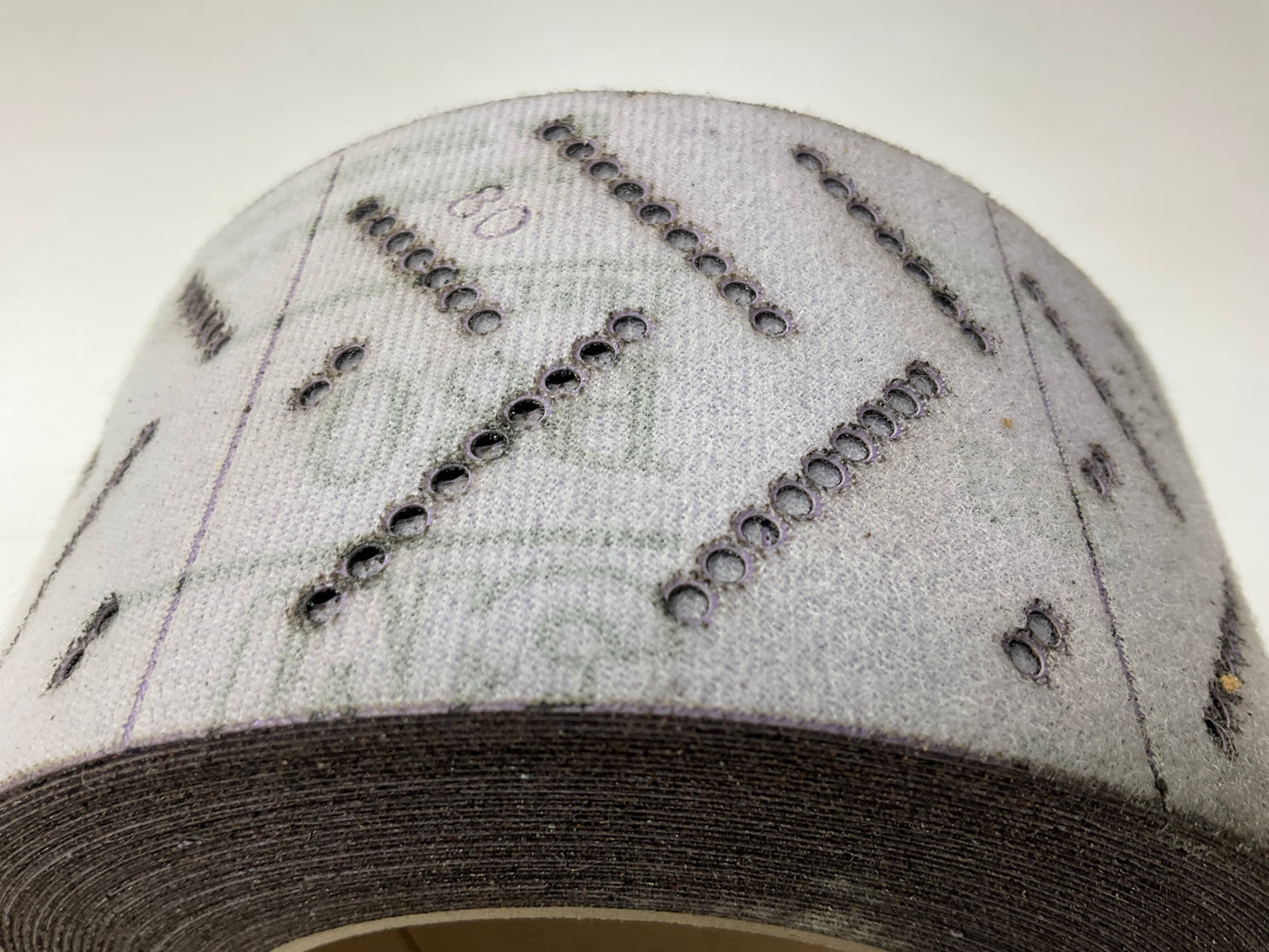 3M 30713 Hookit Purple Clean Sanding Sandpaper Sheet Roll, 80 Grade, 70mm X 12M
