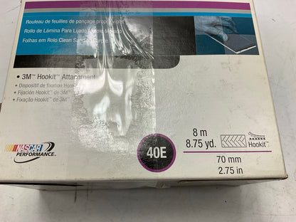 3M 30715 Hookit Purple Clean Sanding Sheet Roll, 40 Grit, 70mm X 8m