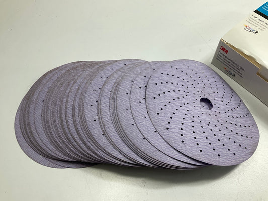 3M 30760 6'' Hookit Purple Multi-Hole Clean Sanding Disc P800 Grit,  50 Discs