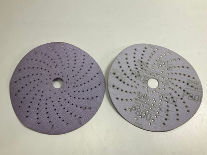 3M 30760 6'' Hookit Purple Multi-Hole Clean Sanding Disc P800 Grit,  50 Discs