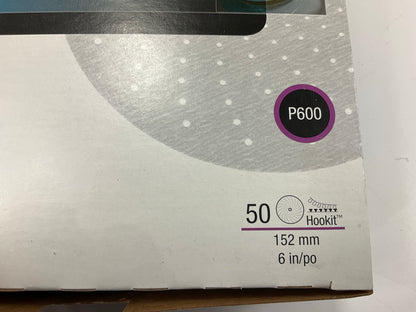 3M 30761 Purple Clean Sanding Hookit Disc 6'' Sander P600 Grit (50 Discs)