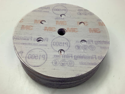 3M 30767 Purple Hookit Dust-Free 6'' P1500 1500 Grit Finishing Film Disc (50/Box)