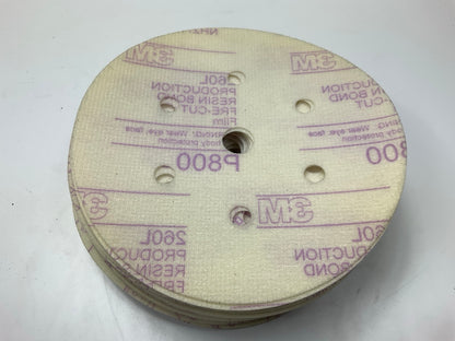 3M 30770 Purple Hookit Dust-Free 6'', P800 Grit Finishing Film Disc (50 / Box)
