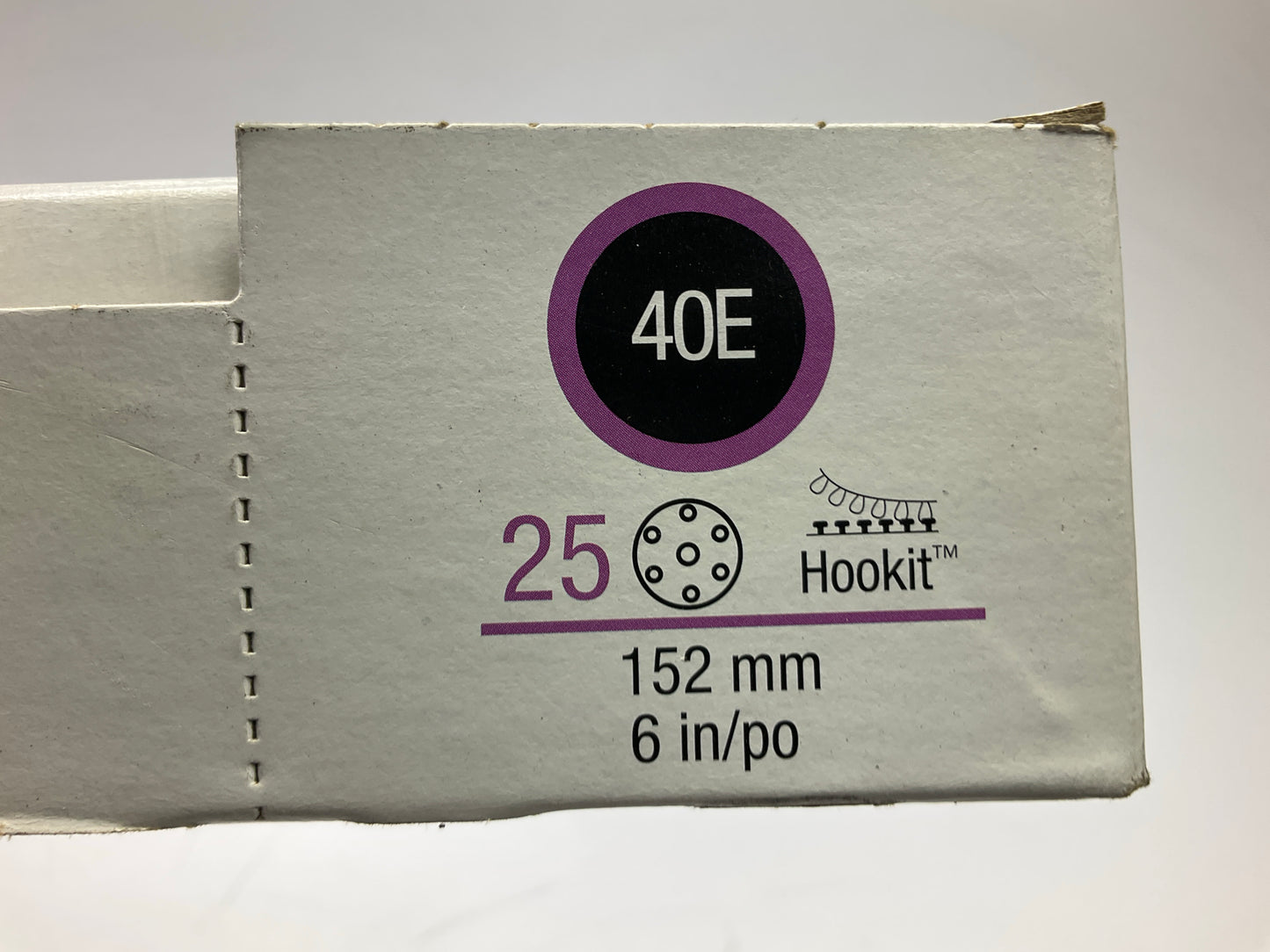 3M 30786 Purple 6'' 40E Grit Dust-Free Abrasive Sanding Disc, 25 Discs / Box