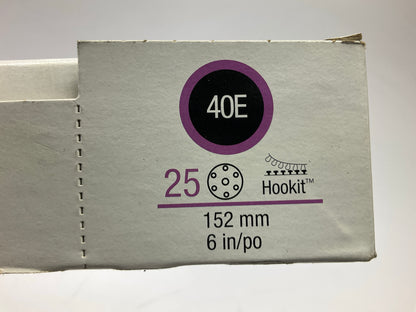 3M 30786 Purple 6'' 40E Grit Dust-Free Abrasive Sanding Disc, 25 Discs / Box