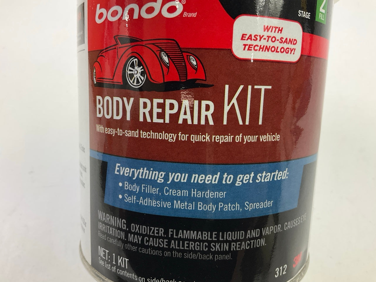 3M Bondo 312 Bondo Body Filler Repair Kit, Everything You Need To Get Started