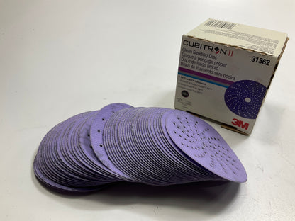 3M 31362 Cubitron II Sanding Discs, 3'', 120+ Grit, Hook & Loop, Purple, 50 Discs