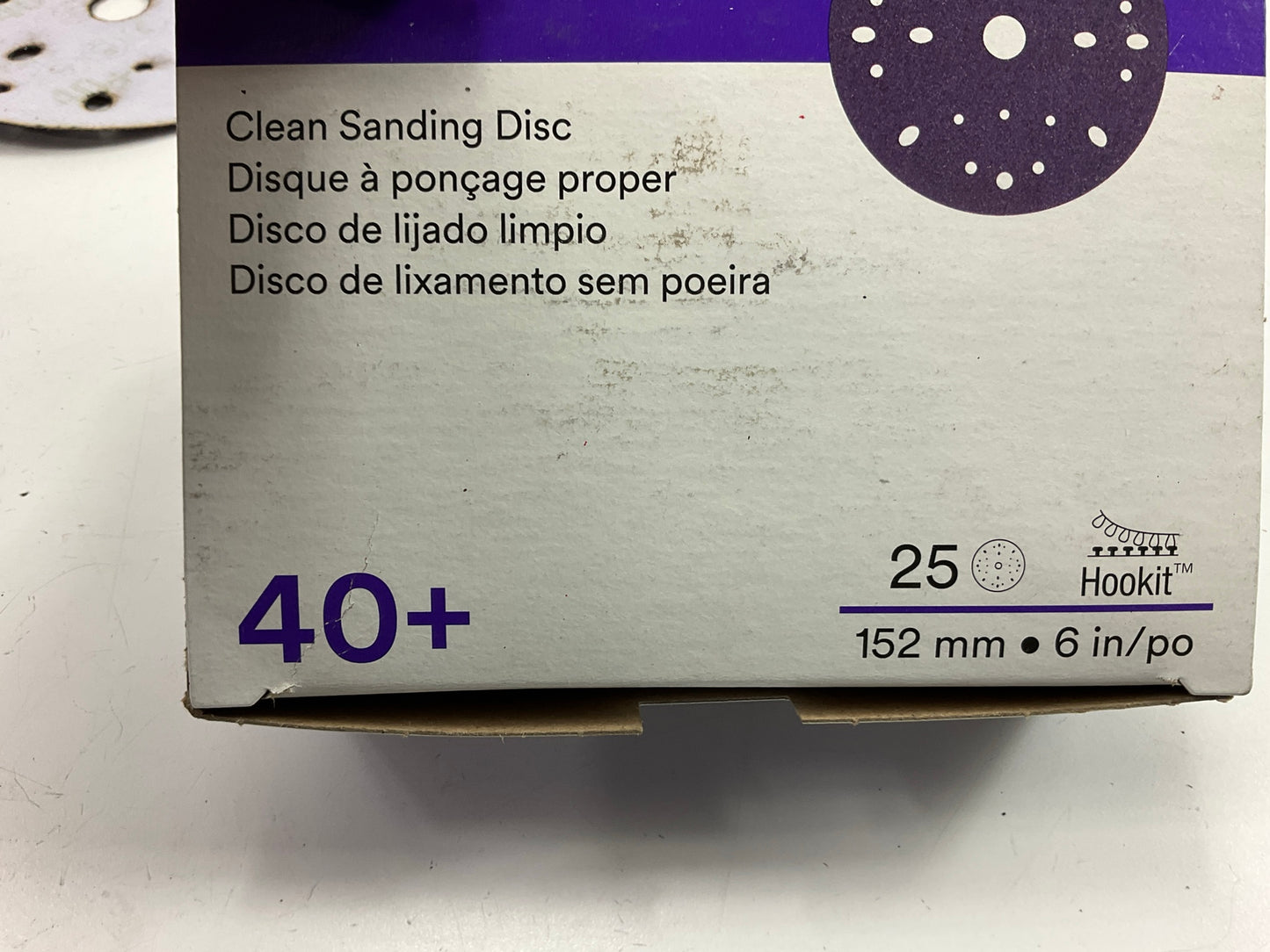 3M 31370 Cubitron II 6'' Clean Sanding Hookit Discs Repair 40 Grit (25 Discs)