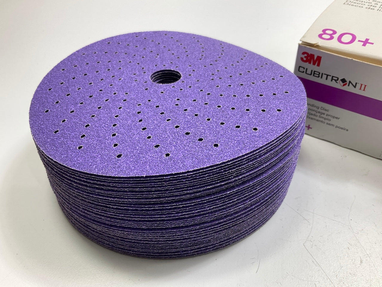 3M 31371 CUBITRON II Clean Sanding Hookit Sanding Disc, 6'' Dia., 80+ Grit 50/Box