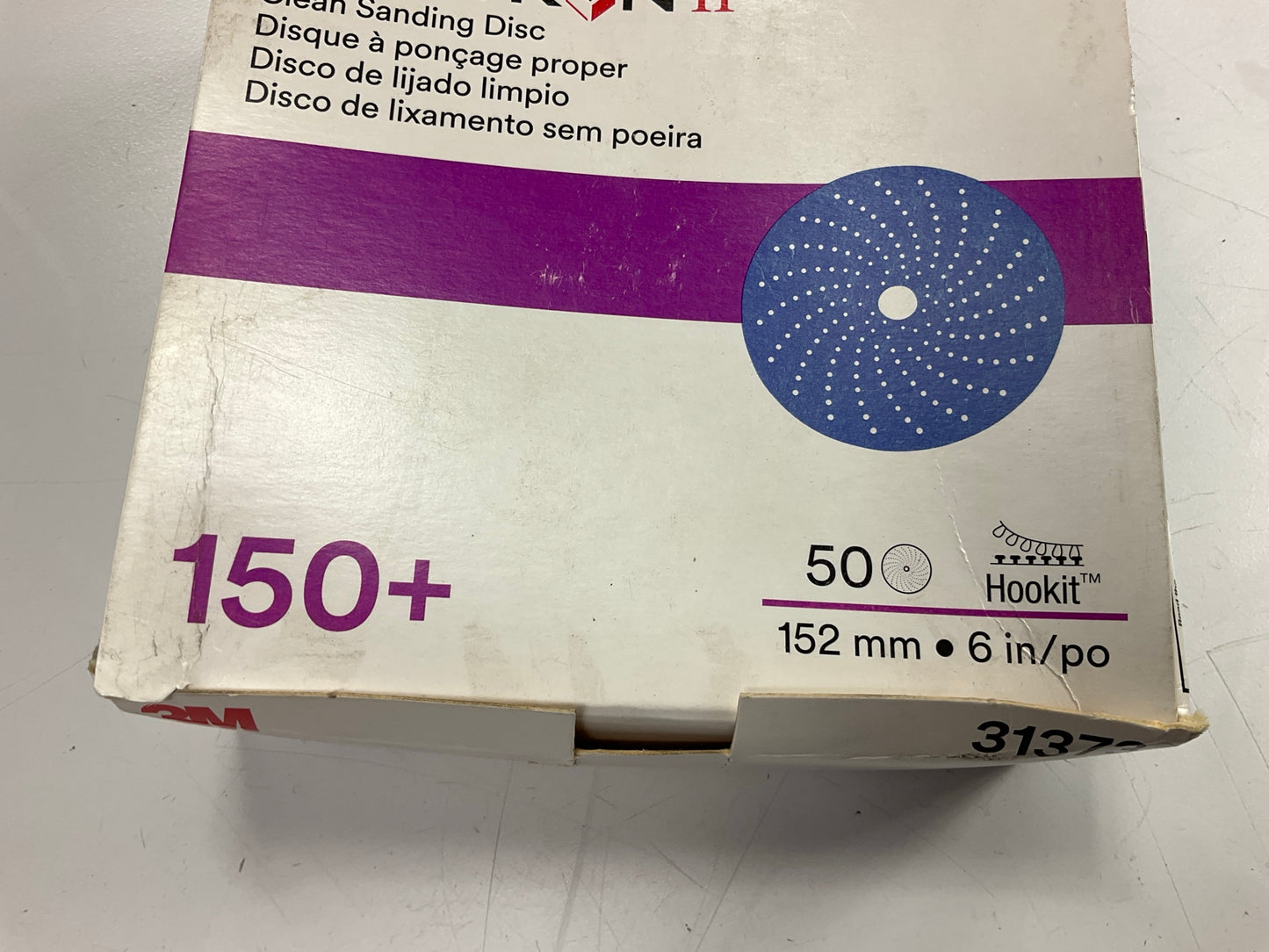3M 31373 Cubitron II Hookit Clean Sand Sanding Abrasive 6'' 150 Grit, 50 Discs