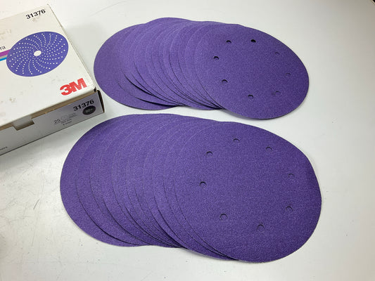 3M 31376 Cubitron II 737U 8'' Sanding Abrasive Discs, 80+ Grit, 25 Discs