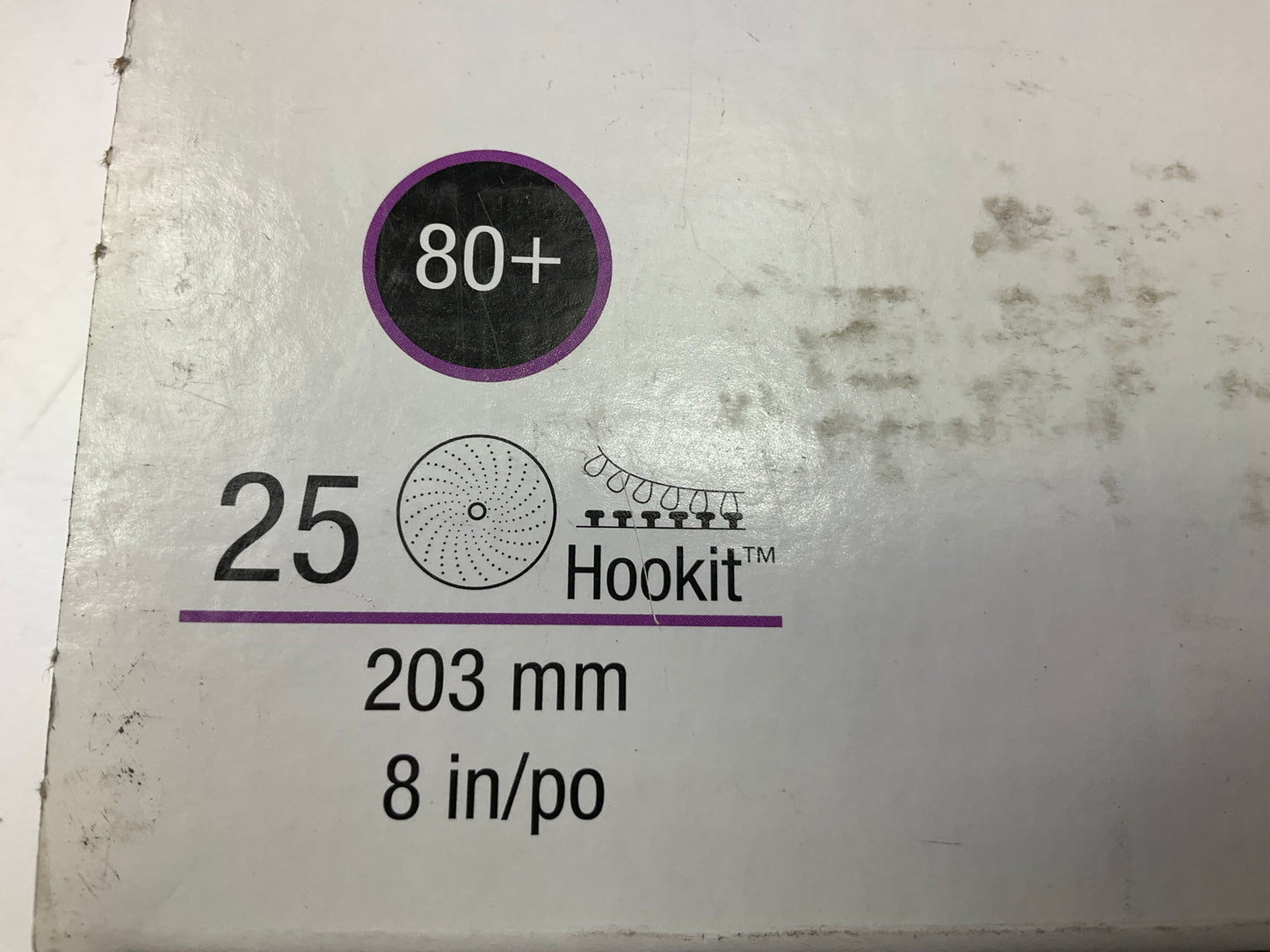 3M 31376 Cubitron II 737U 8'' Sanding Abrasive Discs, 80+ Grit, 25 Discs