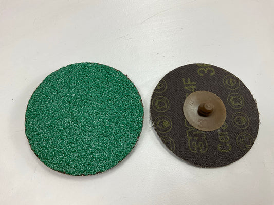 3M 31407 Green Corps 3'' Sanding Disc With Roloc Attachment, 36 Grit, 5 / Pack