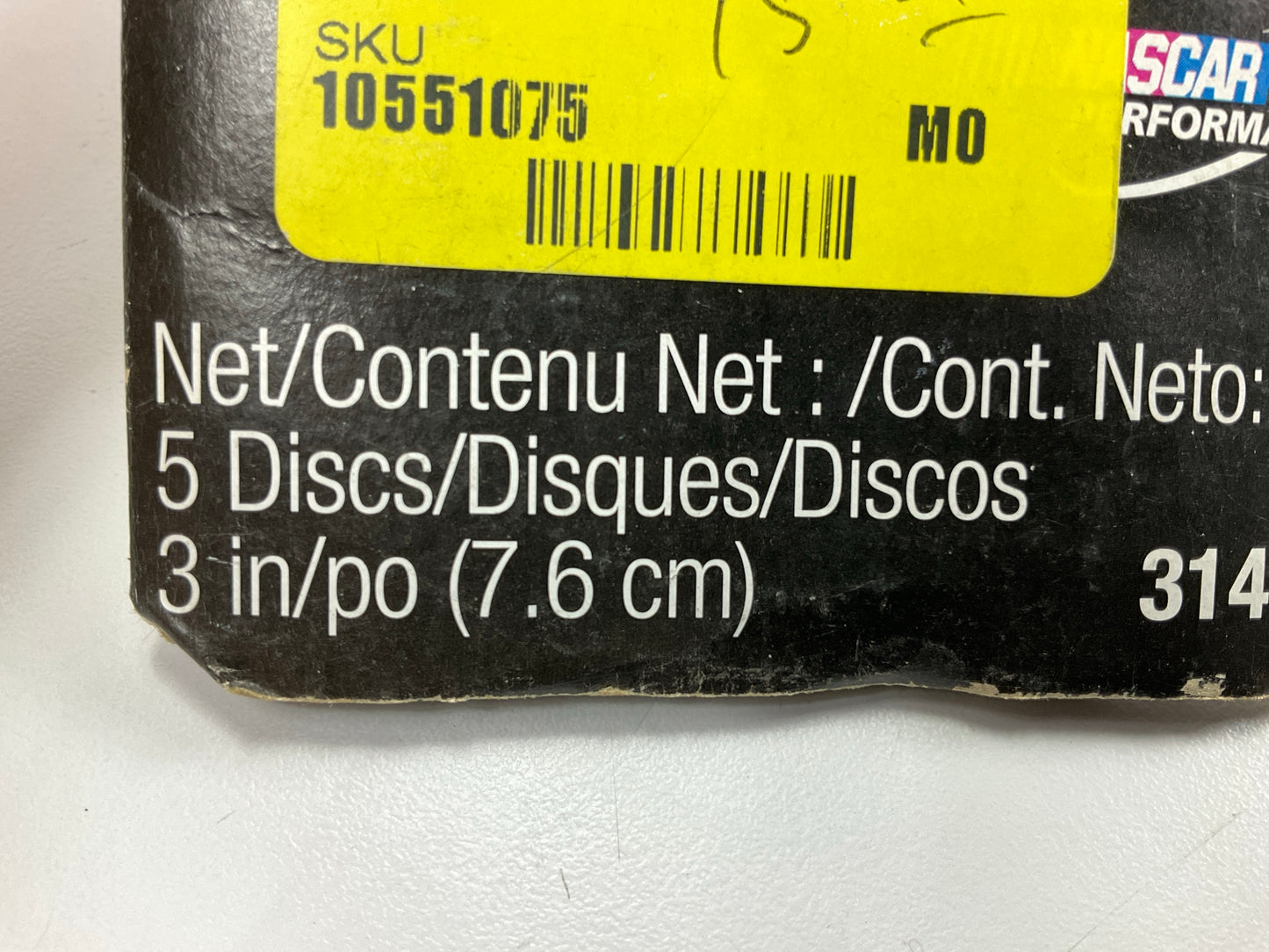 3M 31407 Green Corps 3'' Sanding Disc With Roloc Attachment, 36 Grit, 5 / Pack