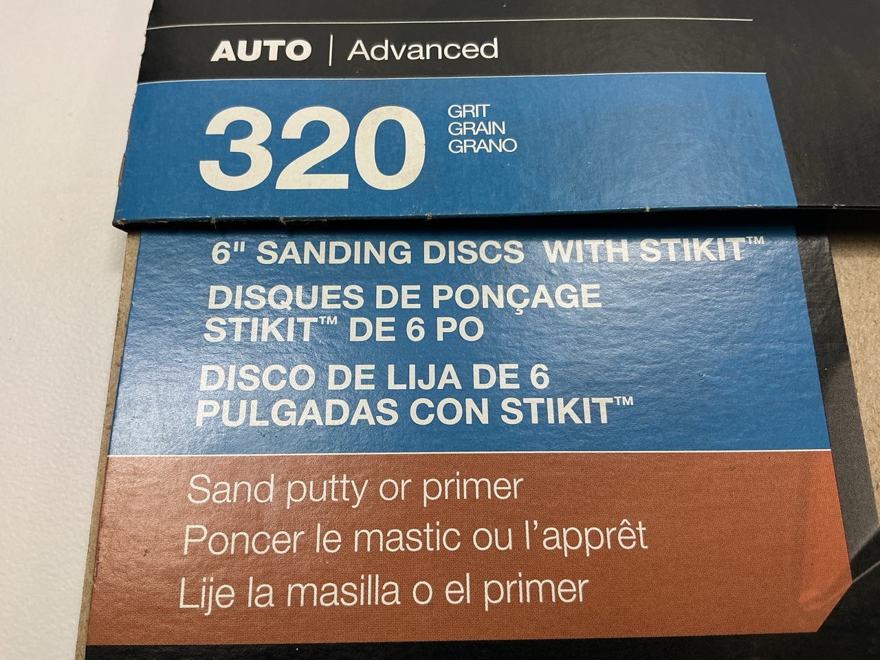 3M 31435 Stikit Gold Sanding Disc, 6 Inch, P320 Grit, 5 / Pack