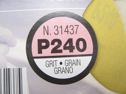 (5) 3m 31437 P240 Grit 6'' Sanding Disc