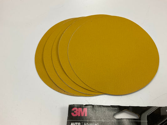 3M 31440 Stikit 150 Grit Gold Sand Paper 6'' Stick Type Sandin Disc - 5 Discs