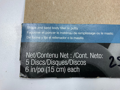 3M 31440 Stikit 150 Grit Gold Sand Paper 6'' Stick Type Sandin Disc - 5 Discs