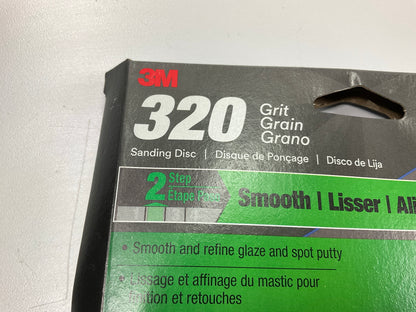 3M 31446 Sanding Discs 6'', 320 Grit, Stikit, Pack Of 10
