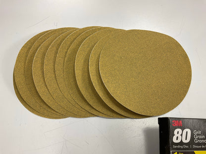 3M 31451 80 Grit 6'' Sanding Disc With Stikit Attachment, 10-Pack