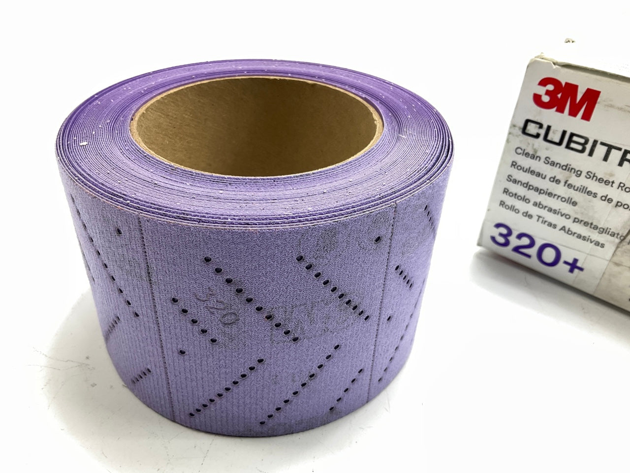 3M 31489 Cubitron II Sanding Hookit Abrasive Sheet Roll, 80mm X 12 M, 320 Grit