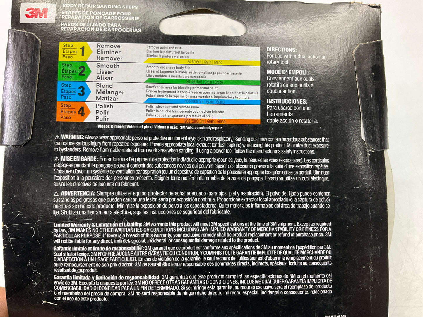 3M 31548 Green Corps Sanding Discs With Stikit Attachment, 6'' 36 Grit, 30 Total