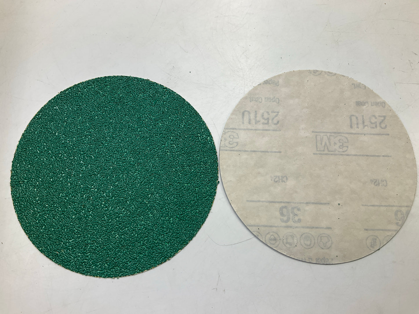 3M 31548 Green Corps Stikit Sanding Disc, 36 Grit, 6'' Diameter, 40 Total Discs