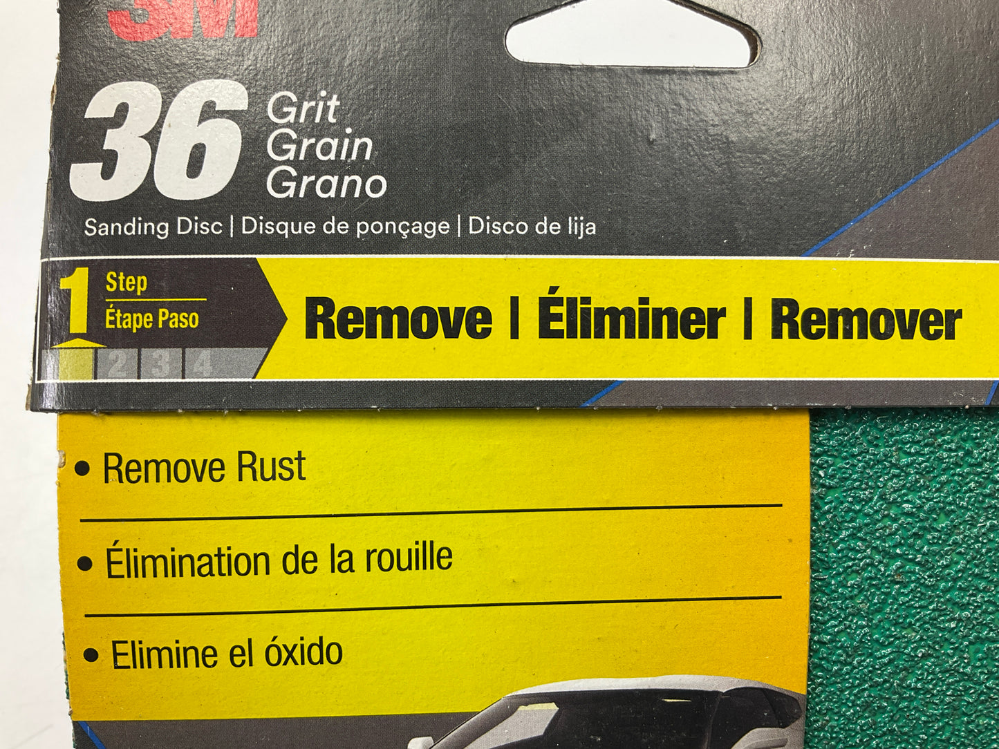 3M 31548 Green Corps Stikit Sanding Disc, 36 Grit, 6'' Diameter, 40 Total Discs