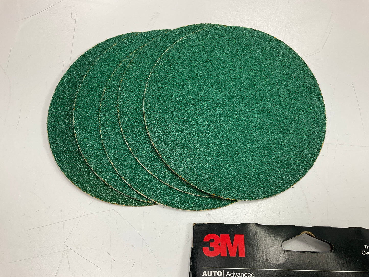 3M 31548 6'' Diameter, 36 Grit, Green Corps Stikit Sanding Discs, Pack Of 5