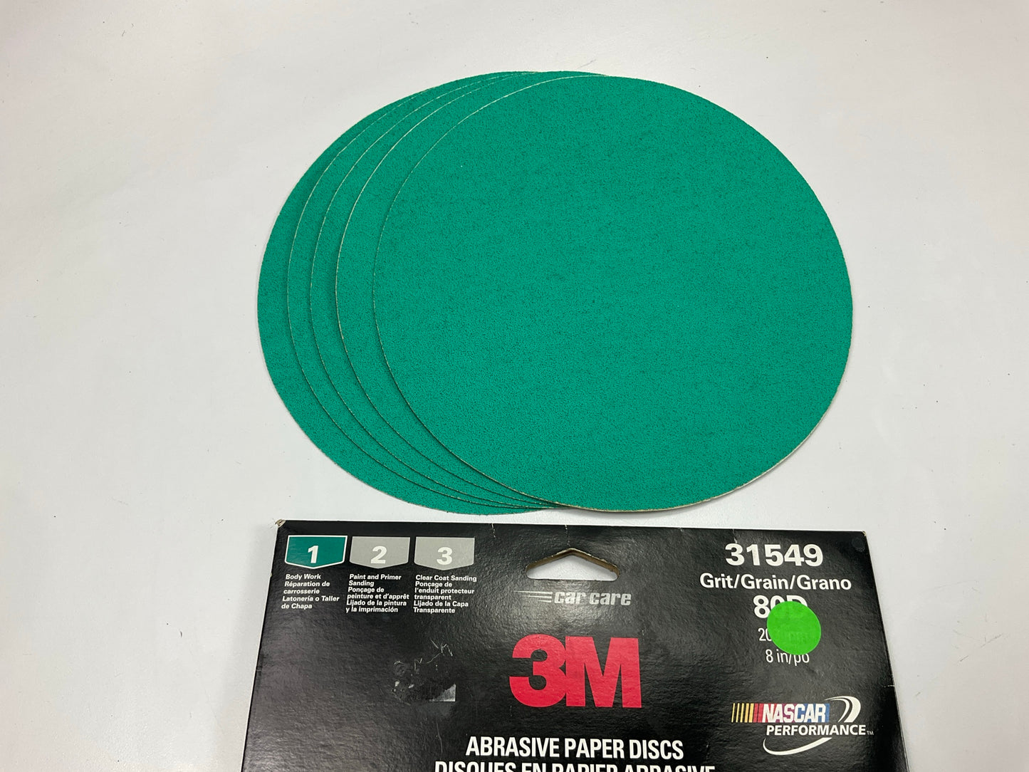 3M 31549 Stikit 80D Grit 8 In. Sanding & Stripping Abrasive Disc, 5 / Pack