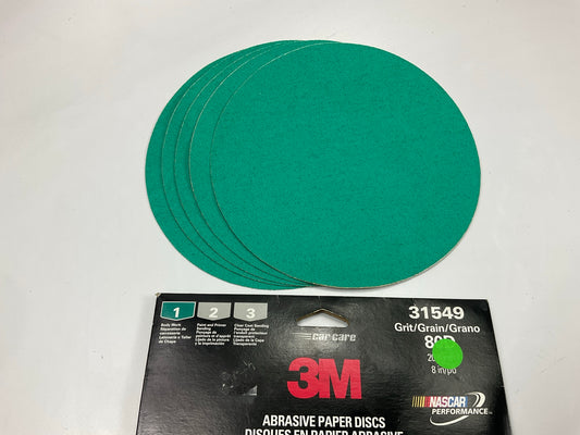 3M 31549 Stikit 80D Grit 8 In. Sanding & Stripping Abrasive Disc, 5 / Pack